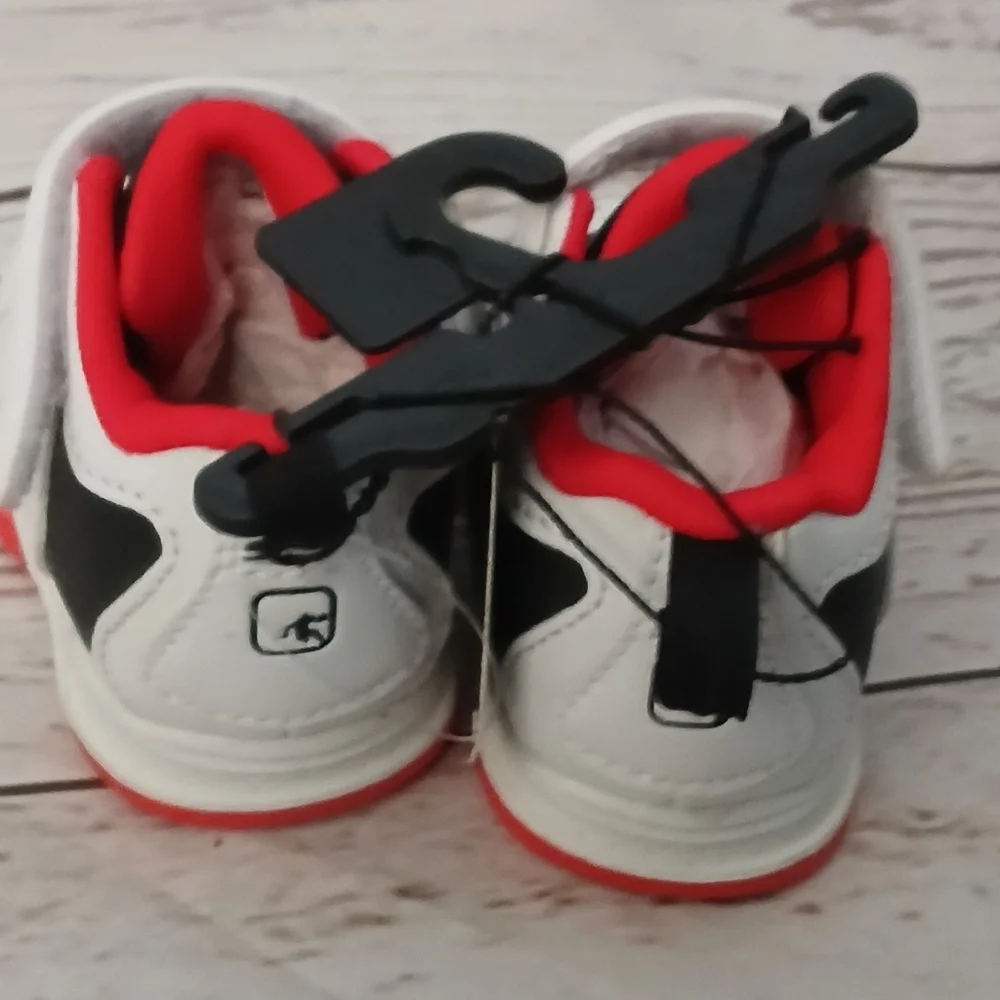 And1 major infant adaptive footwear shoes, sneakers white, black, red size 2
